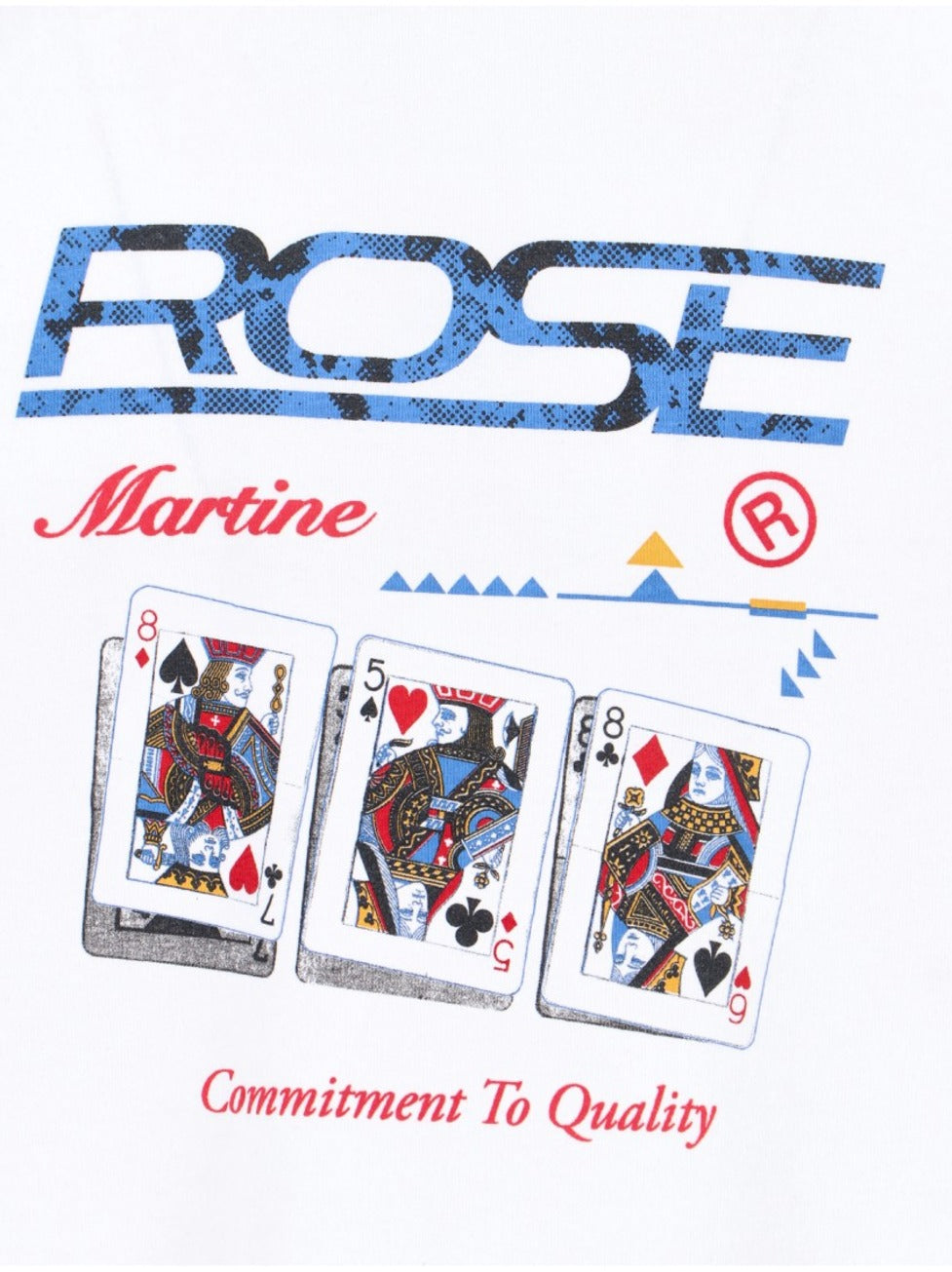 Oversized T-Shirt "Playing Cards" – White