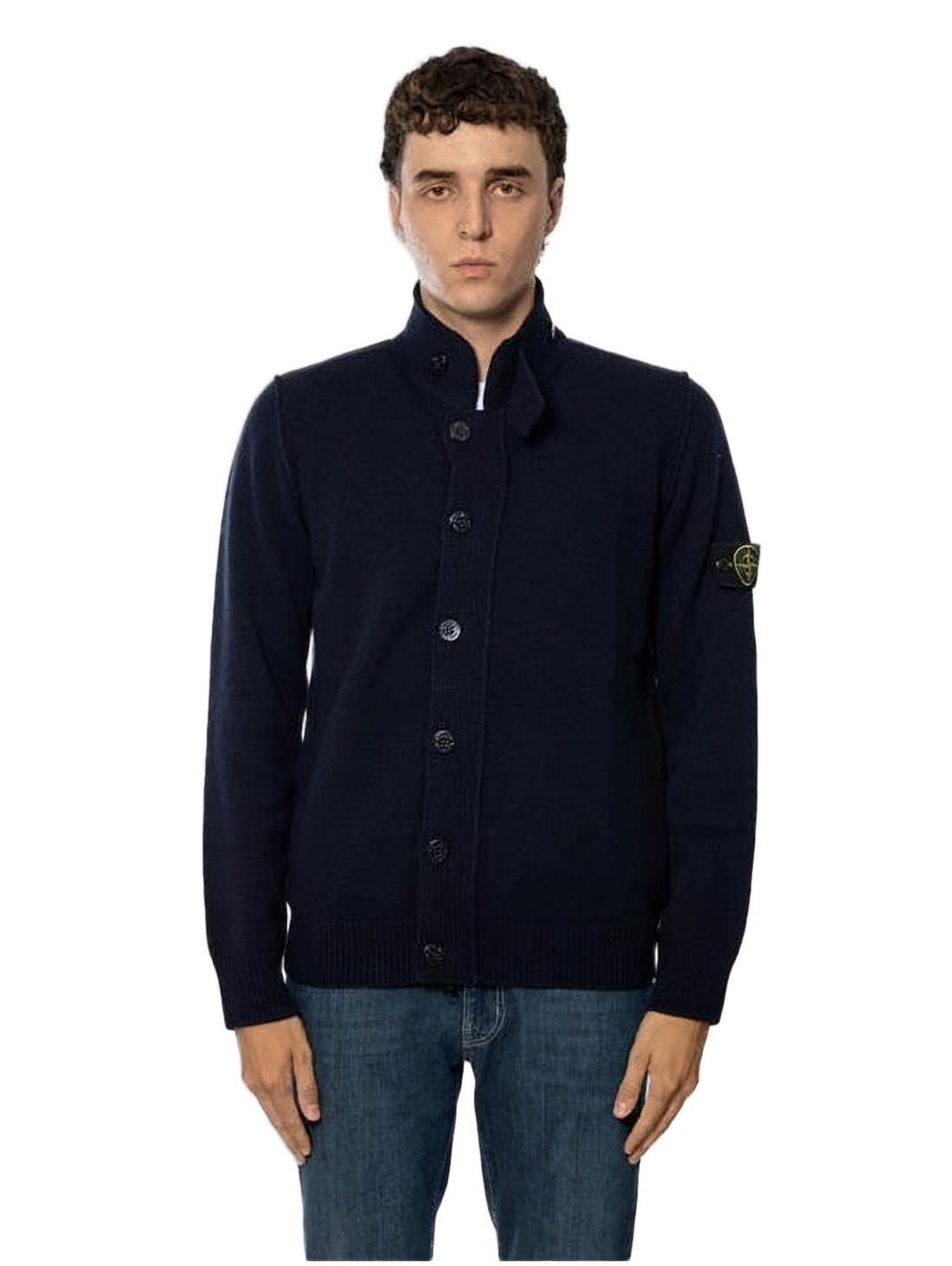 Deep Navy Knit Cardigan