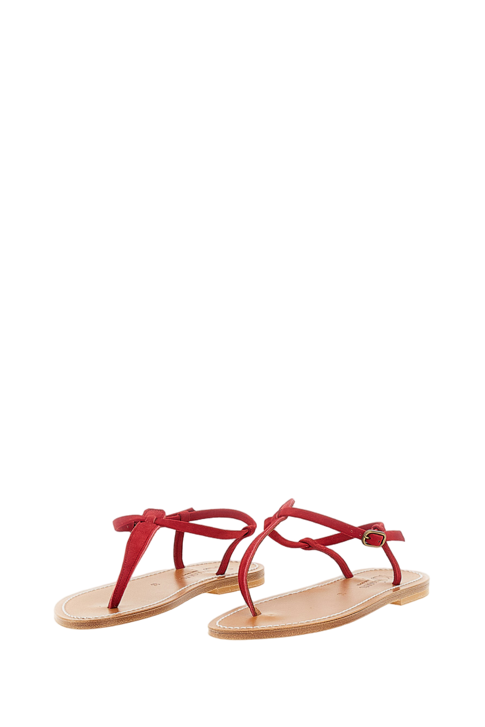 Red Picon Leather and Suede Sandals