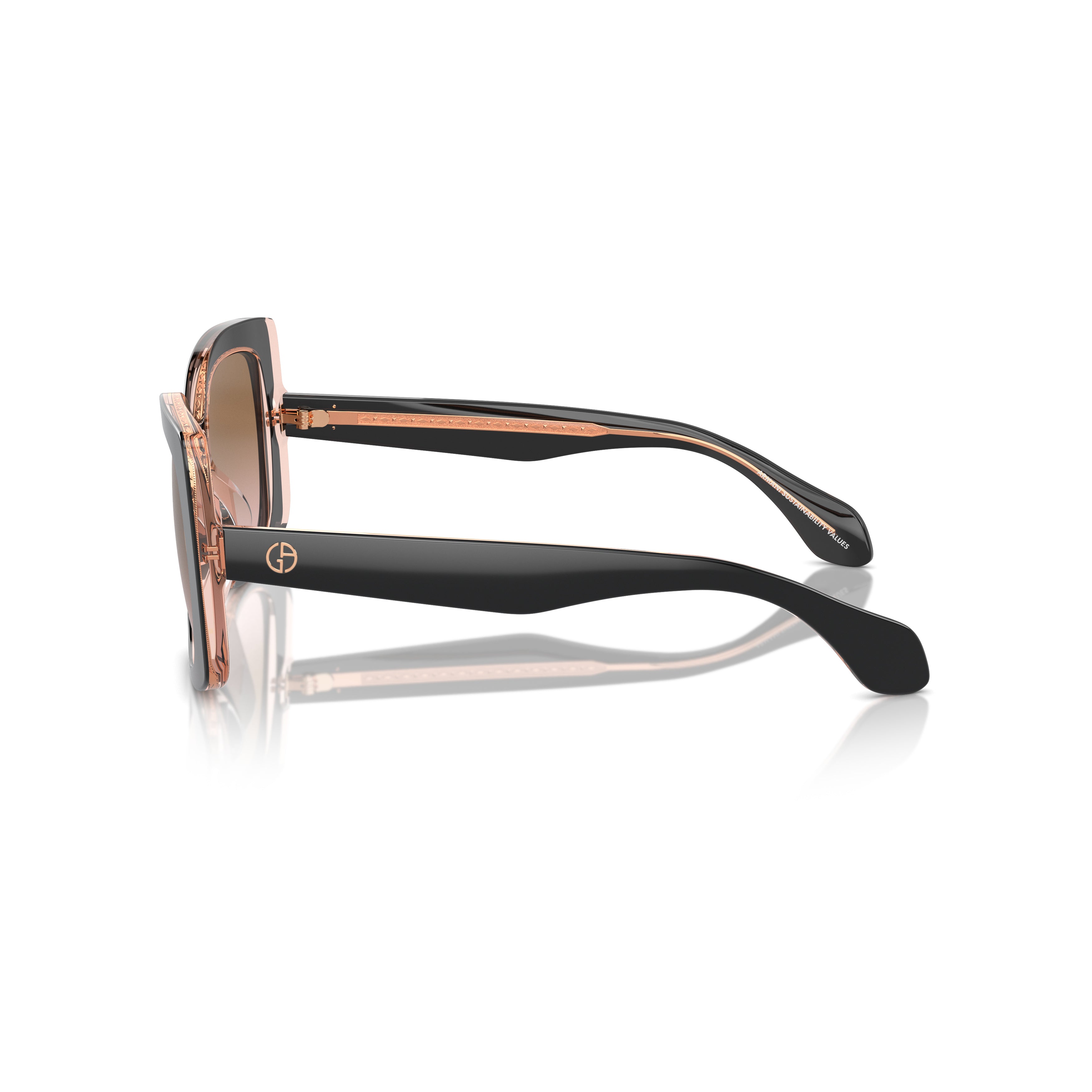 0ar8208u Oversized Square Acetate Sunglasses with Gradient Lenses