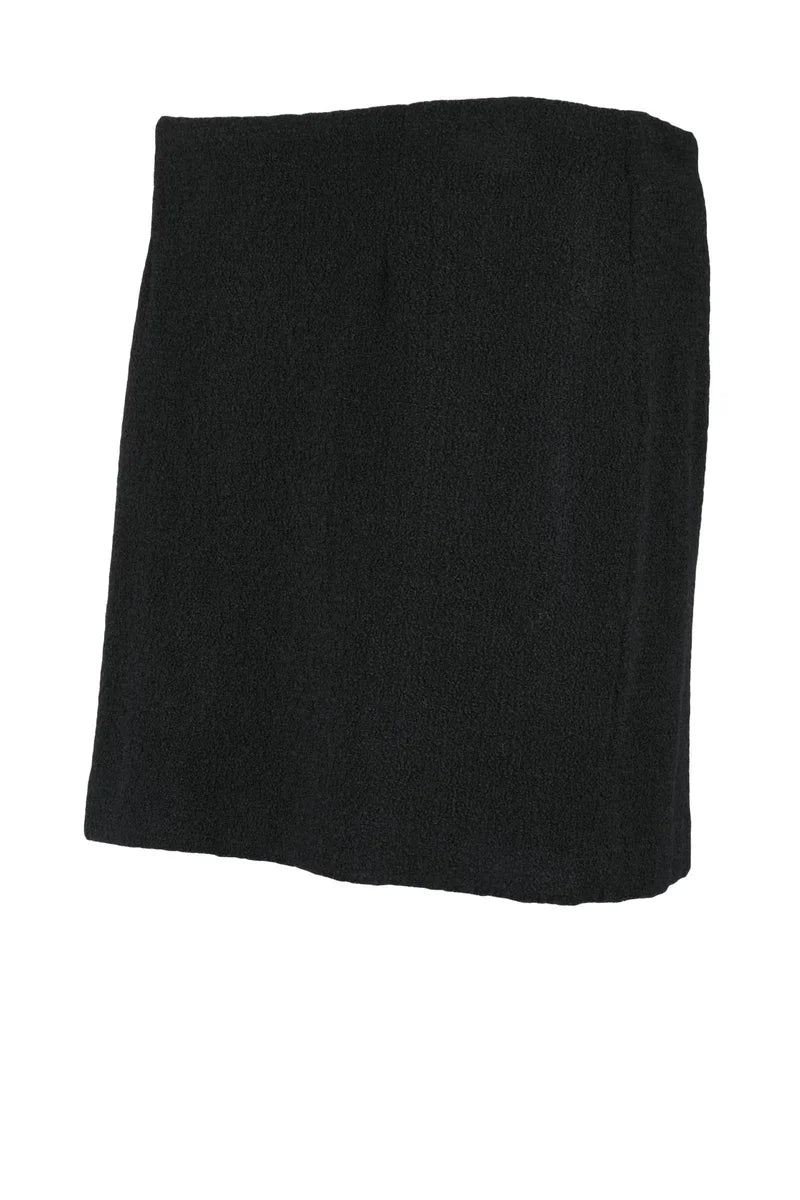Mini Bouclé Skirt - Black