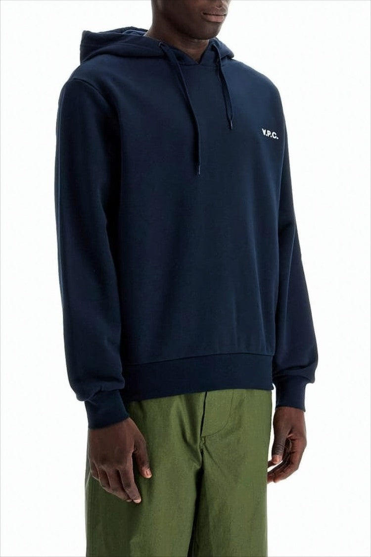 Dark Navy Hoodie with Drawstring