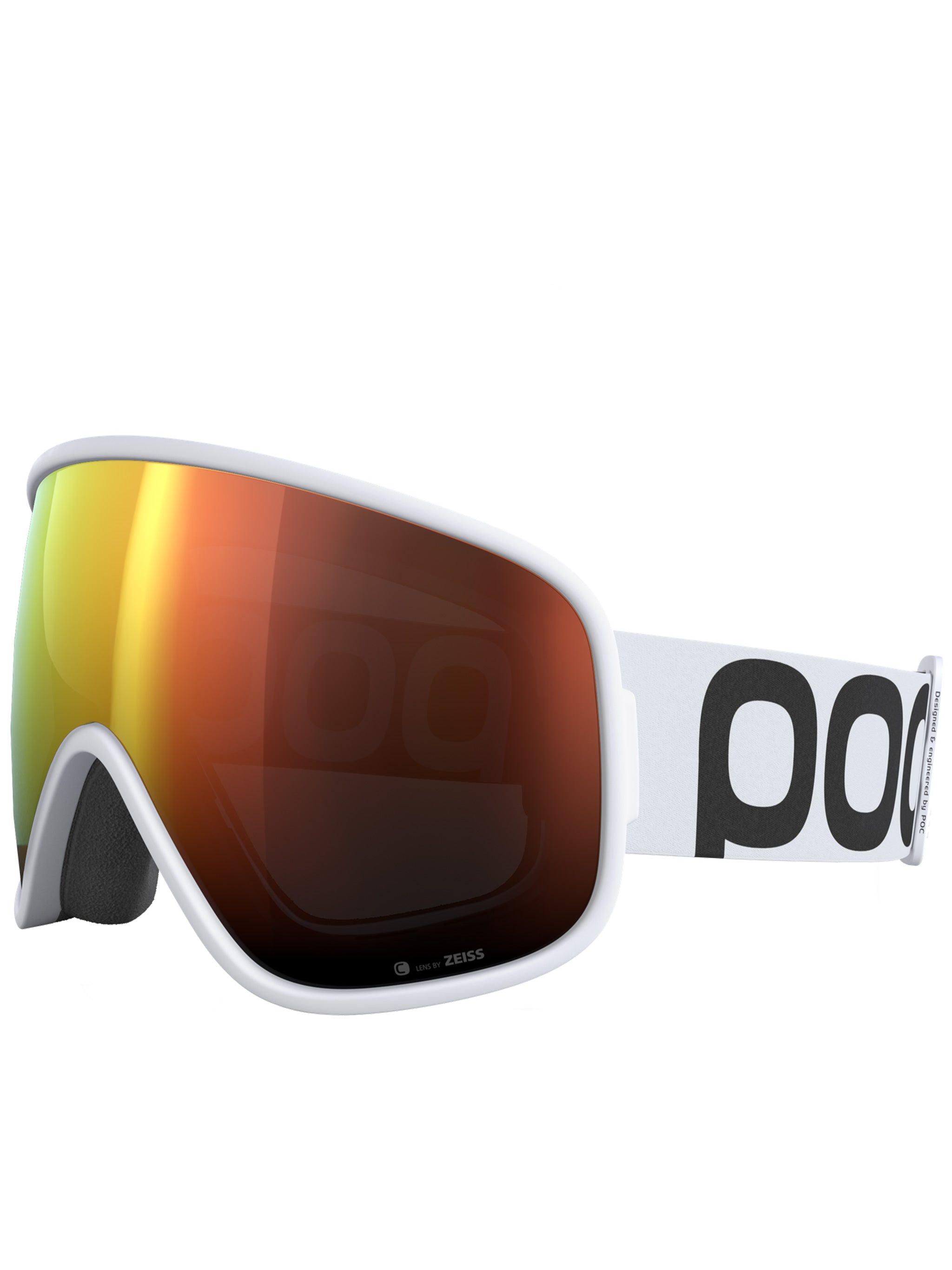 White Vitrea Wide-Lens Sporty Ski Goggle