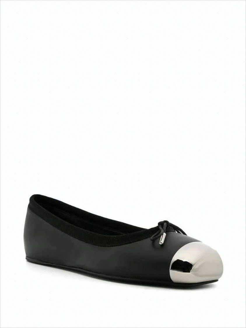 Flat Black Leather Shoes
