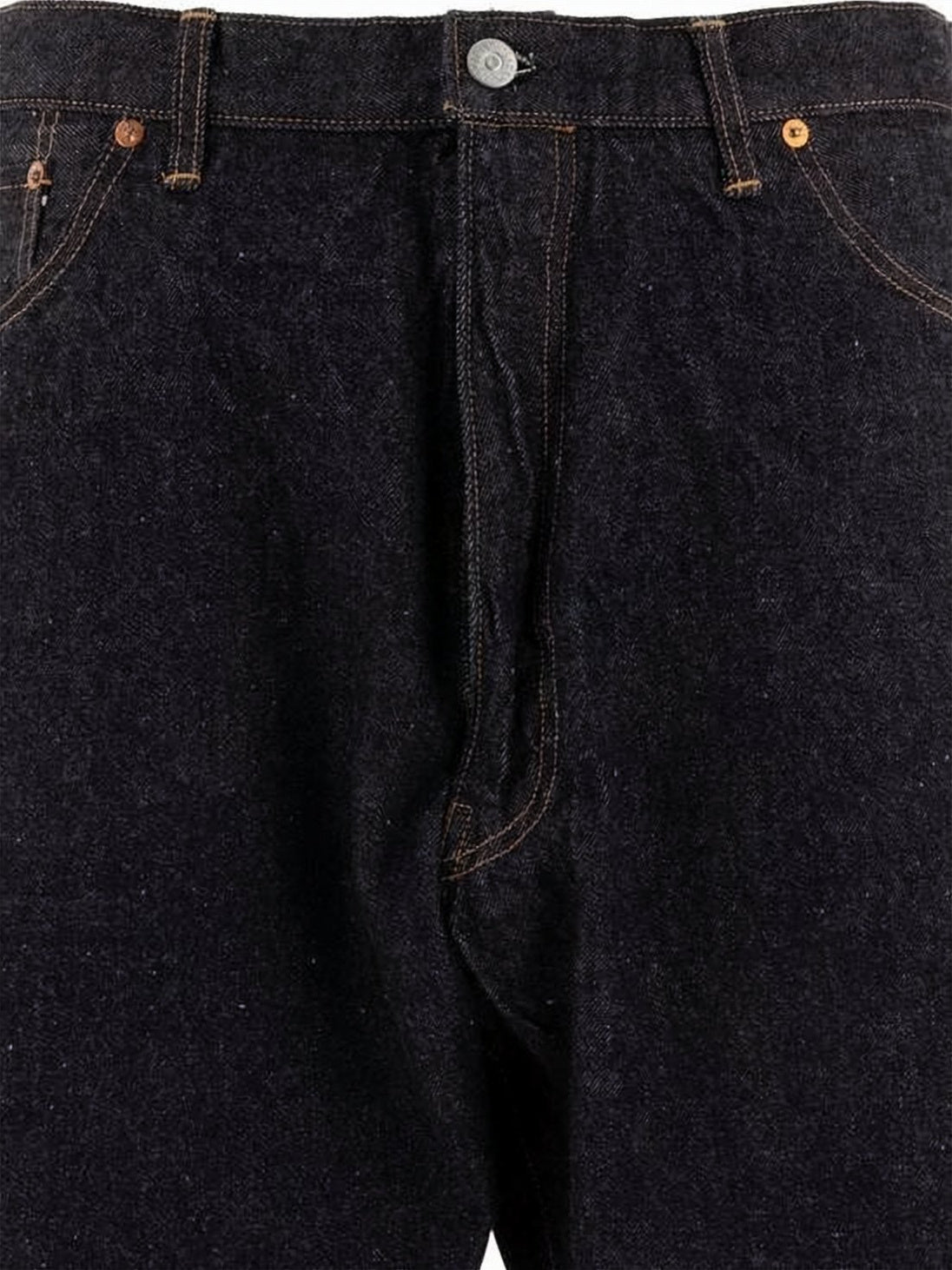 Straight-Leg Denim Pants with Classic Five-Pocket Design