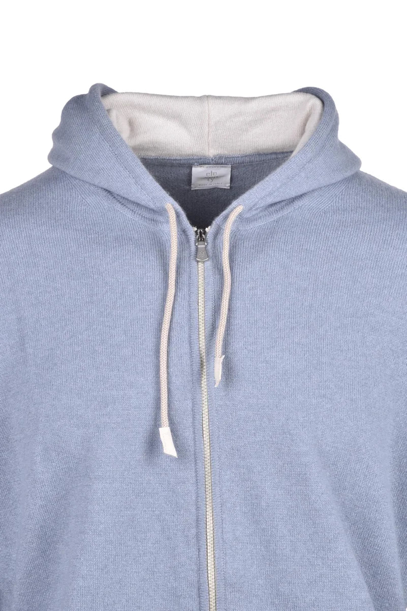 Cashmere Zip Cardigan - Grey