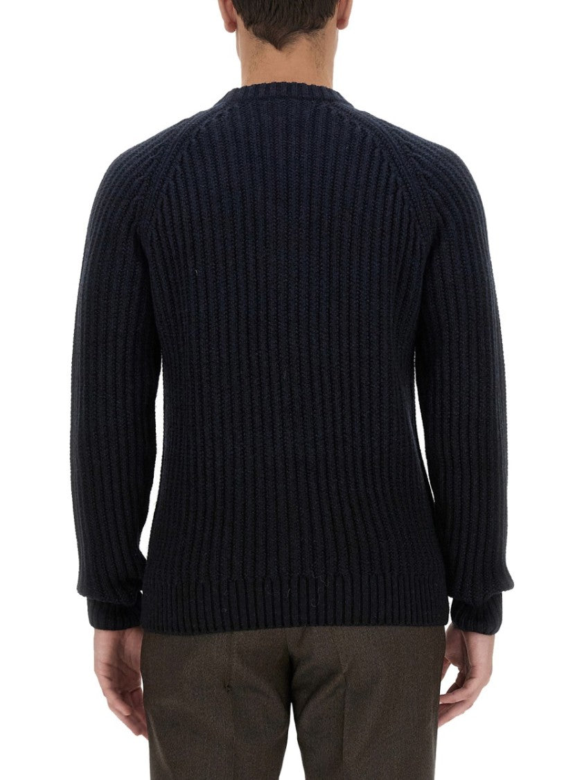 Textured Ribbed Cashmere And Virgin Wool Sweater