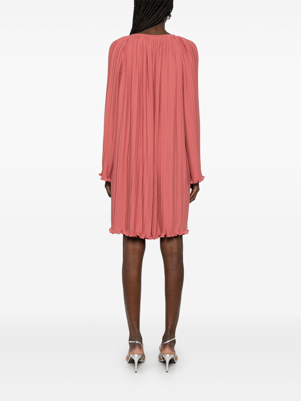 Mini Dress with Drawstring Neck