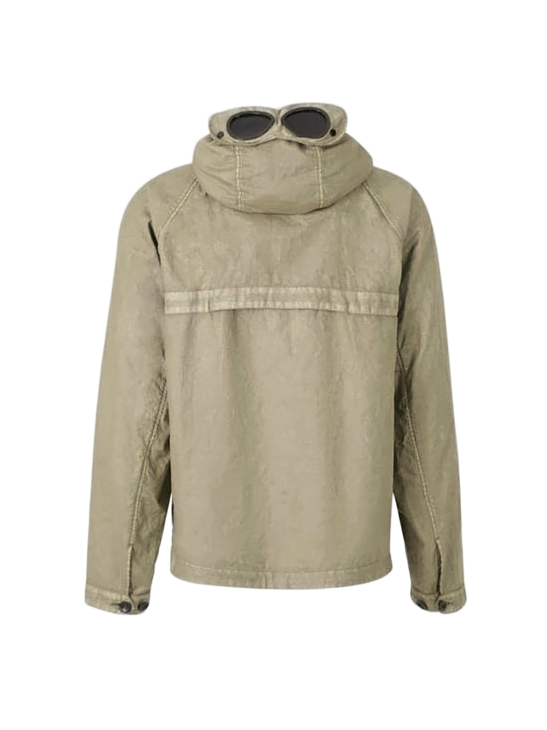 Hooded Linen Jacket with Textured Finish