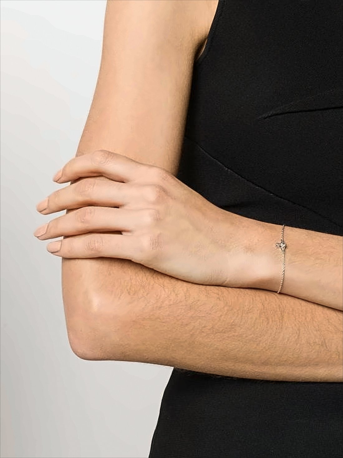 Delicate Silver Chain Bracelet with Unique Charm