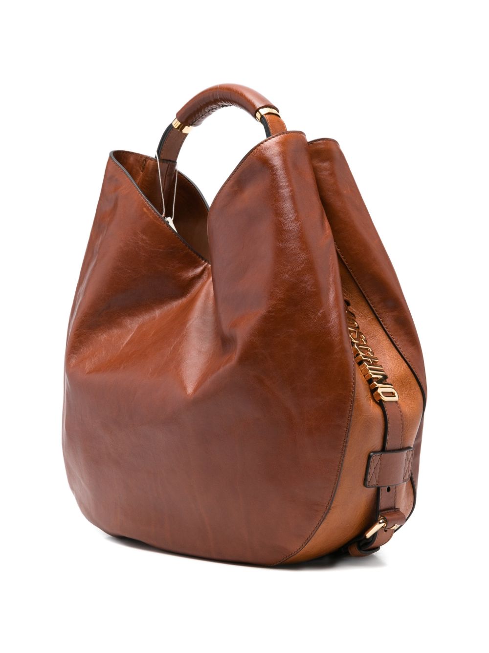 Soft-Structured Brown Leather Bag