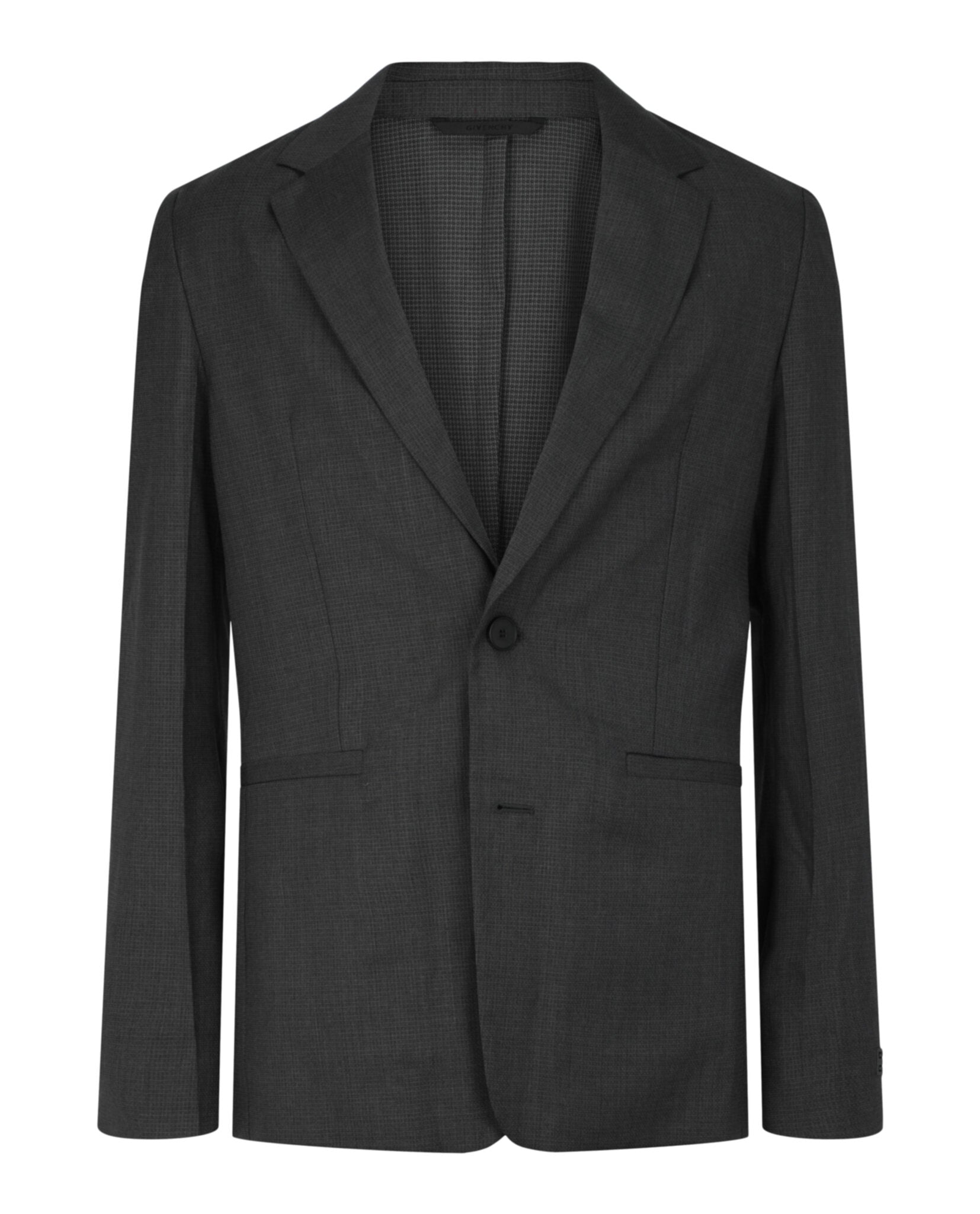 Single-Breasted Blazer with Notched Lapels