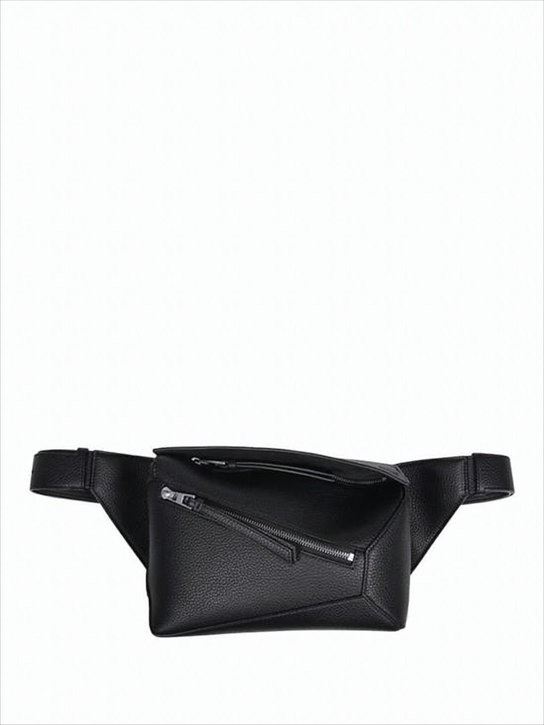 Structured Calf Leather Belt Bag