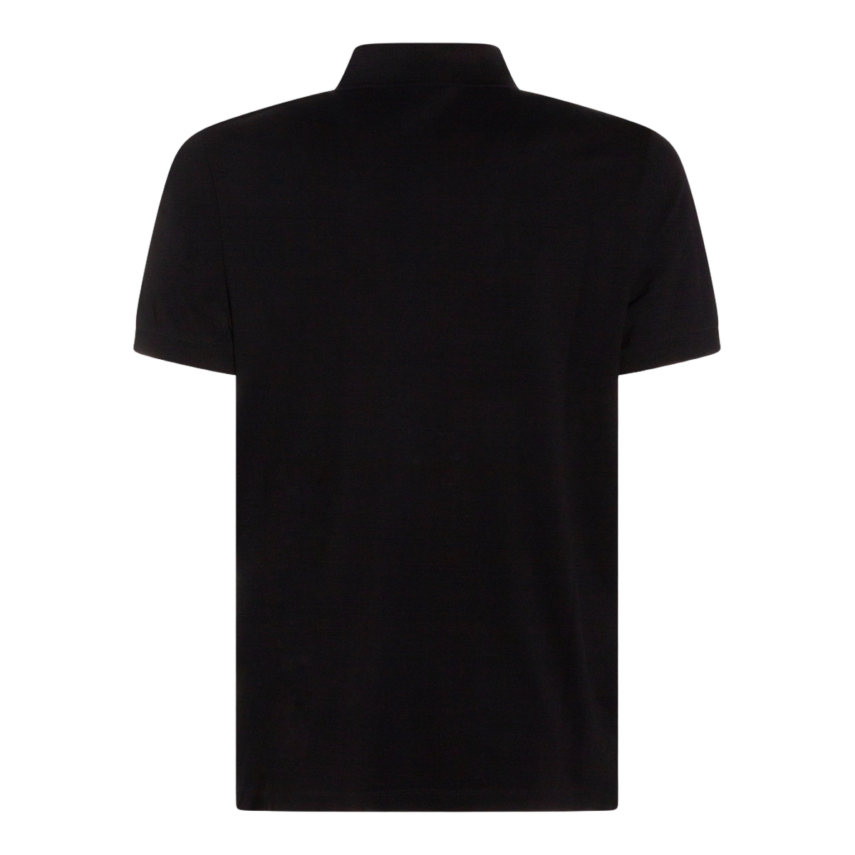 Slim Fit Black Polo Shirt with Embroidered Logo