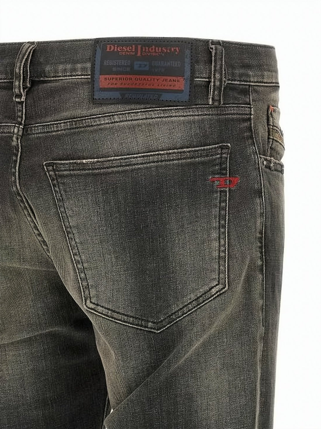 Slim-Fit Distressed Denim Jeans