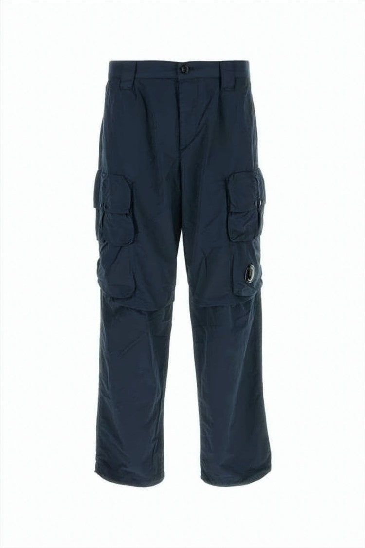 Utilitarian Straight Pants with Flap Pockets