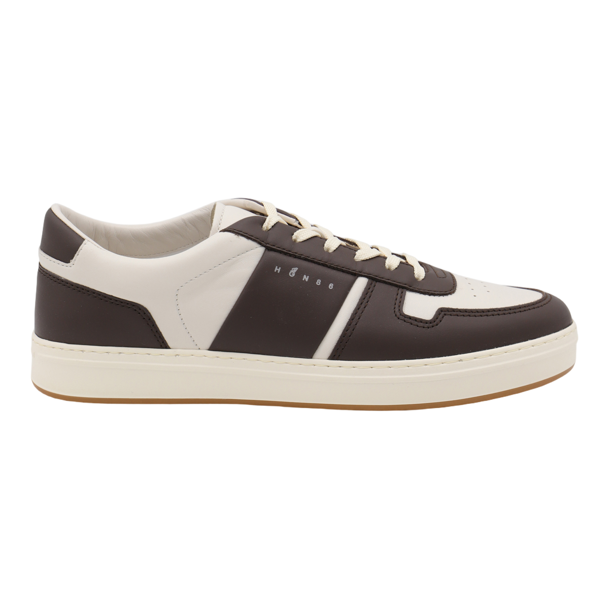 Low-Top Sneakers with Smooth Leather Upper