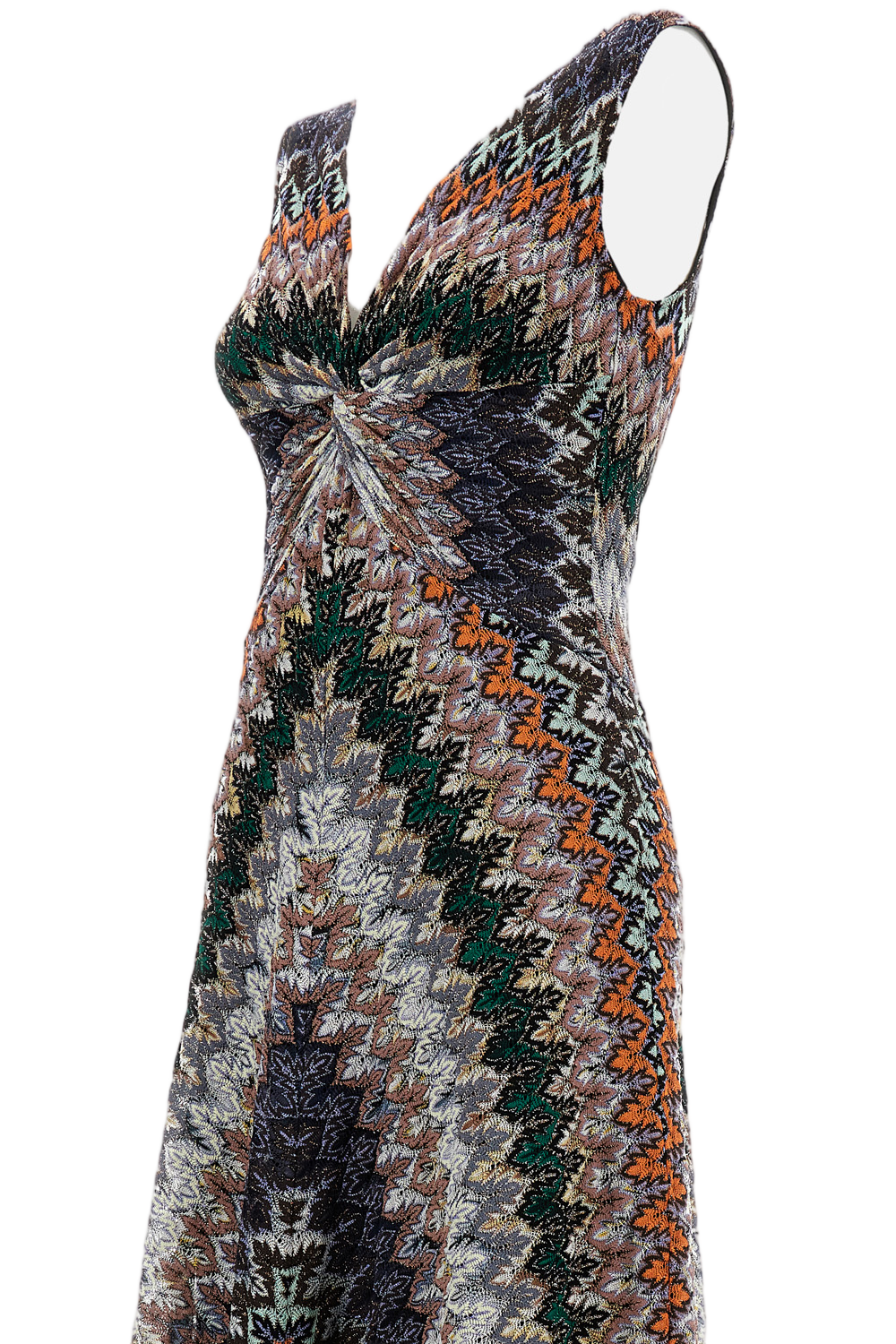 Multicolor Sleeveless Long Dress