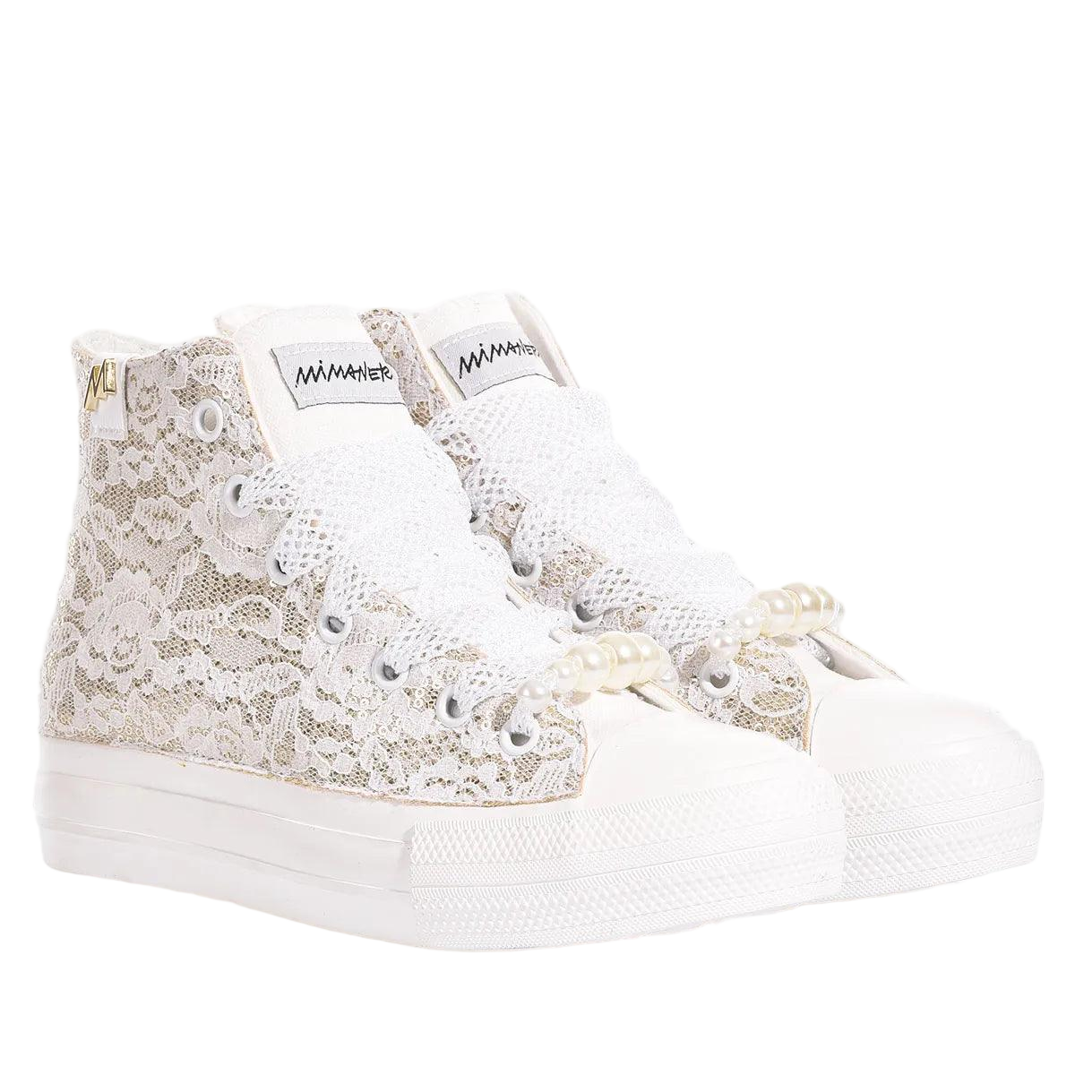 Mimanera Airlines Platform Bea Gold Sneakers