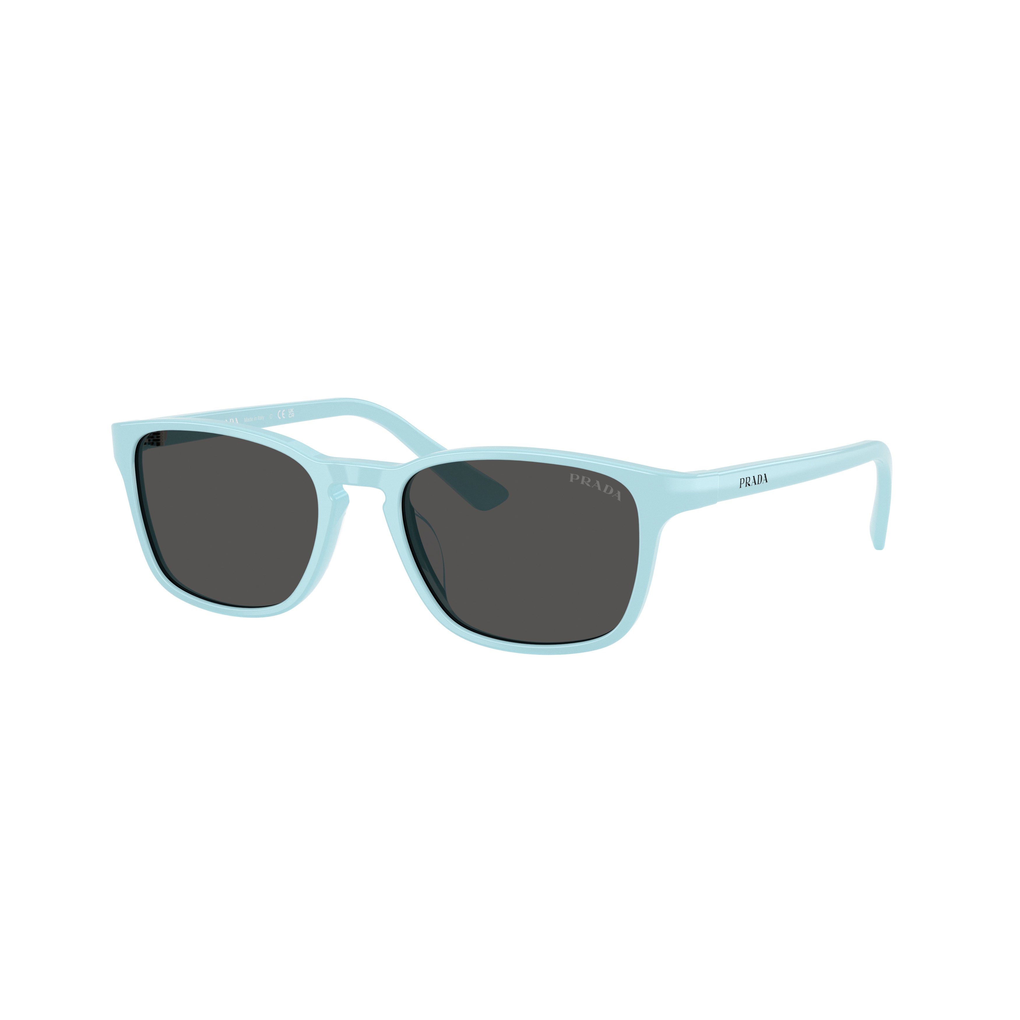 0pr D13su Pastel Blue Rectangular Acetate Sunglasses