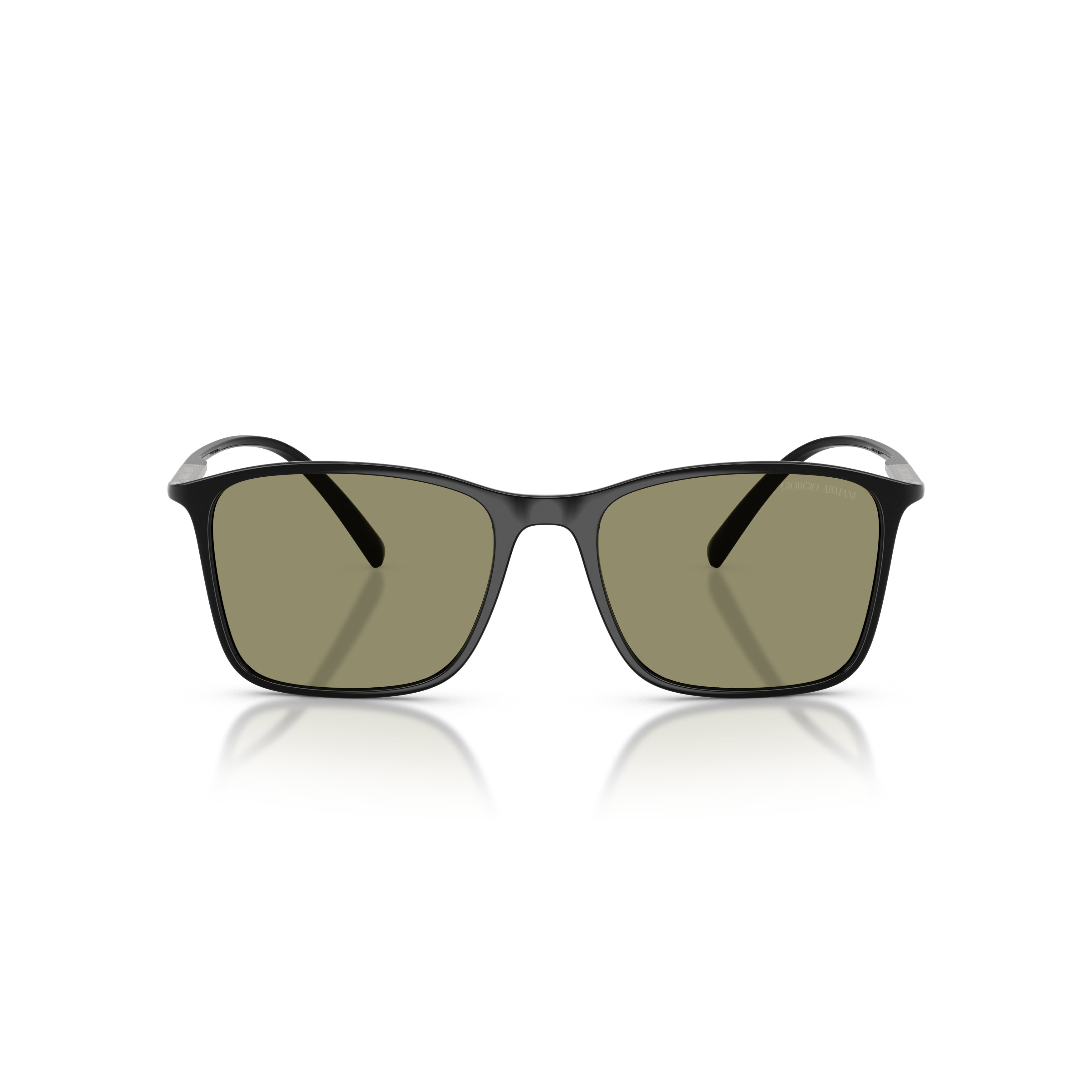 0ar8231u Rectangular Frame Sunglasses with Olive Green Lenses