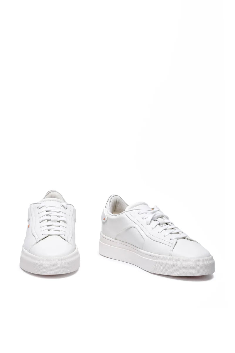Leather Sneakers - White