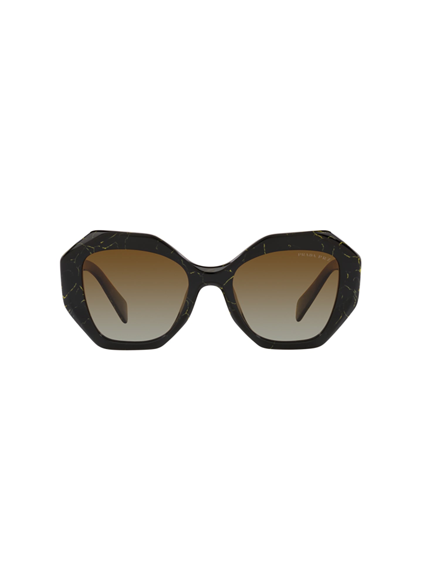 Octagonal Frame Sunglasses with Geometric Design