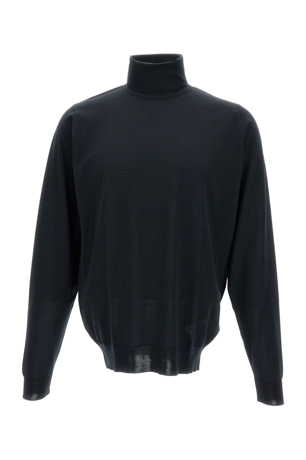 Merino Wool Long-Sleeve Turtleneck Pullover