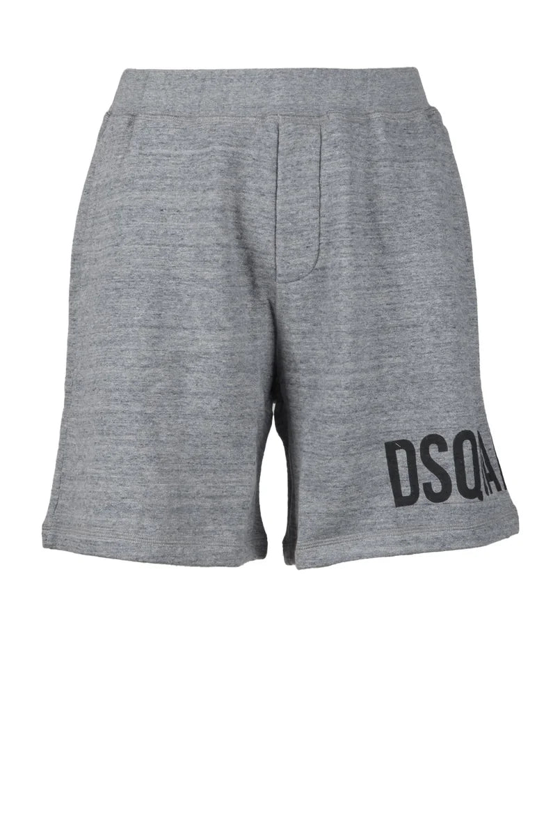 Cotton Bermuda Shorts - Light Grey