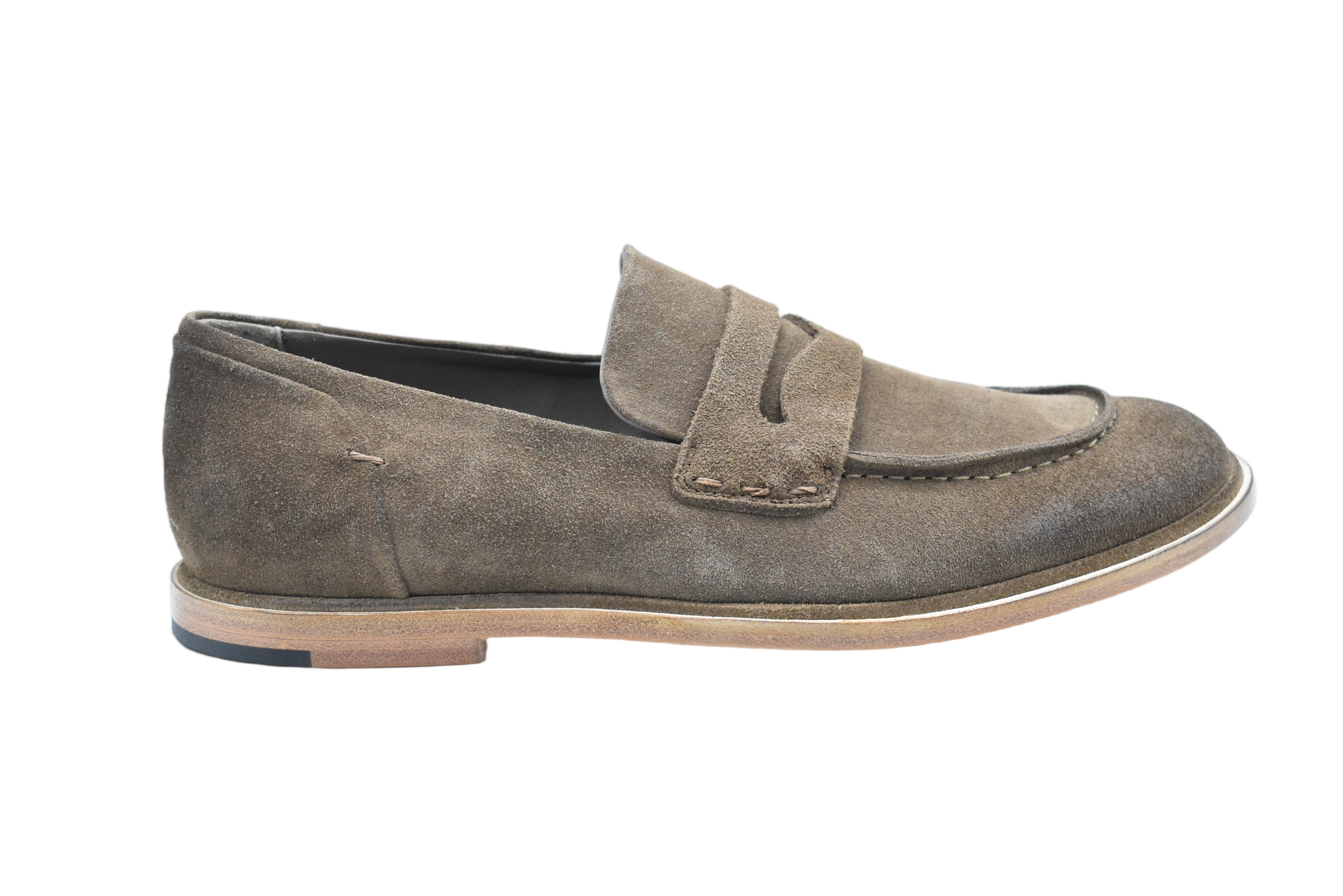 Classic Penny Loafers In Soft Suede With Minimalist Design