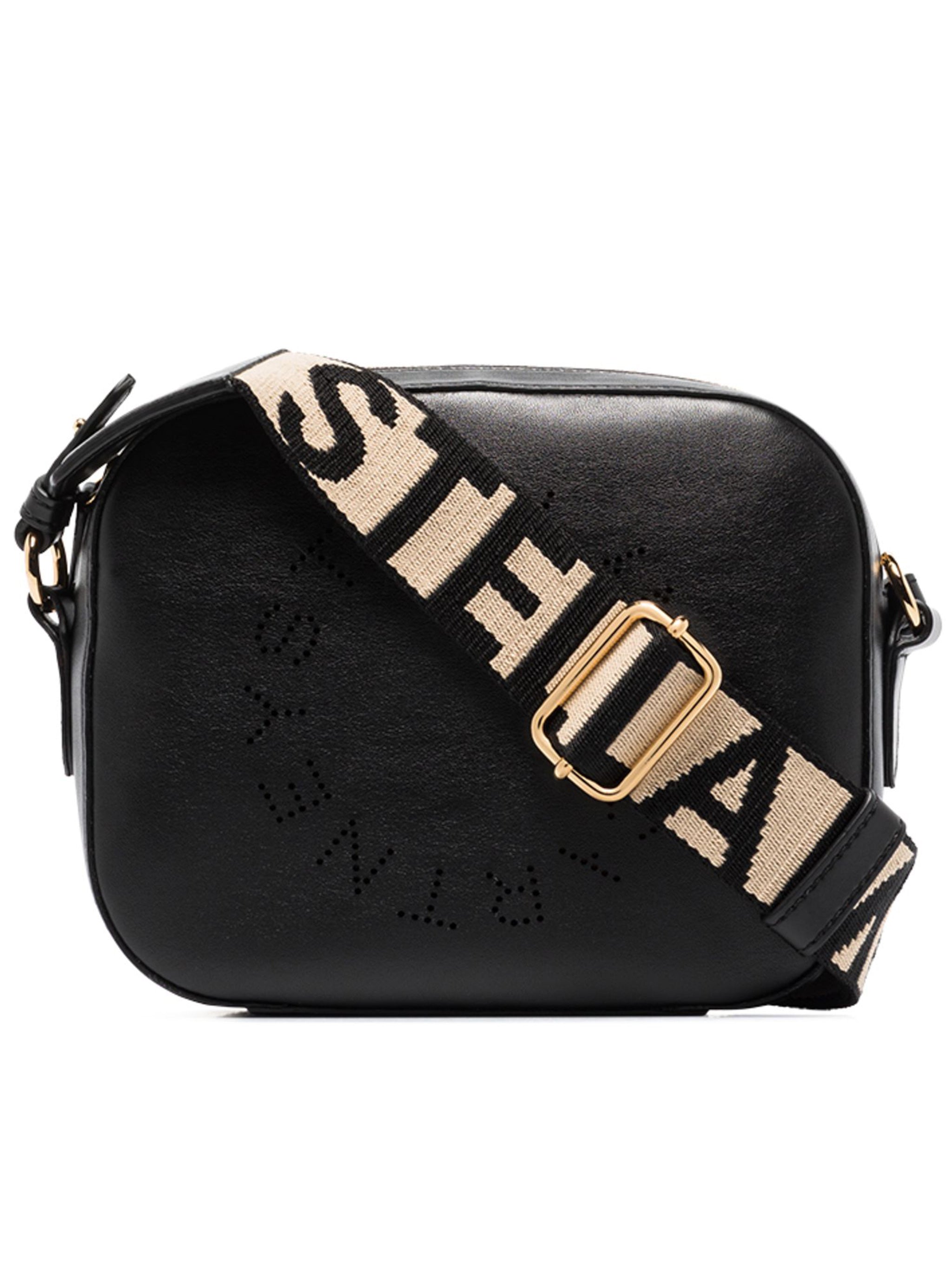 Pink Camera Bag Perforated Logo Satchel