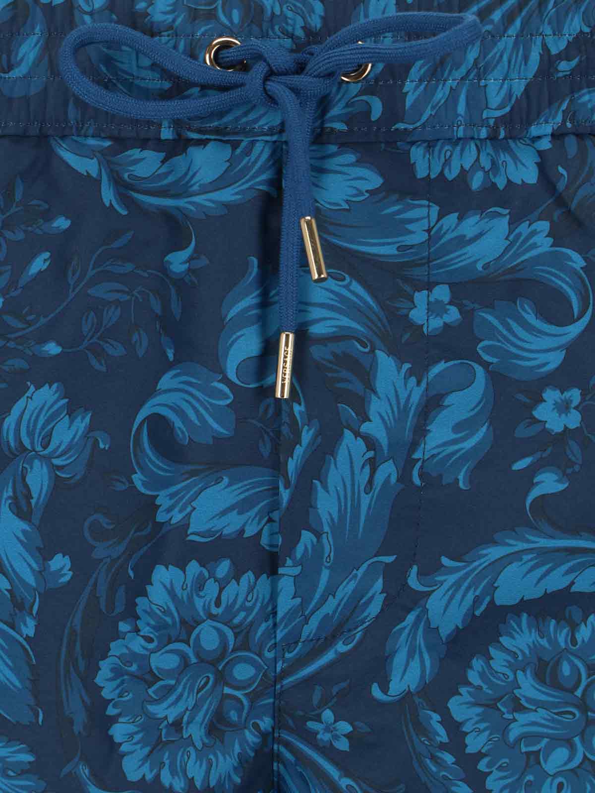 "Barocco" Swim Shorts – Blue