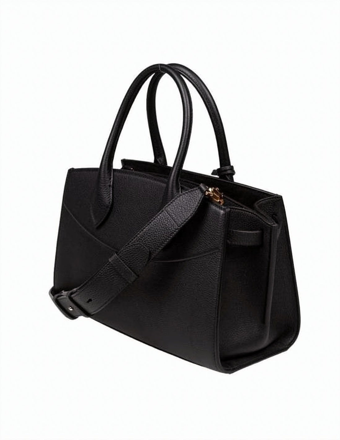 Textured Calf Leather Shoulder Bag