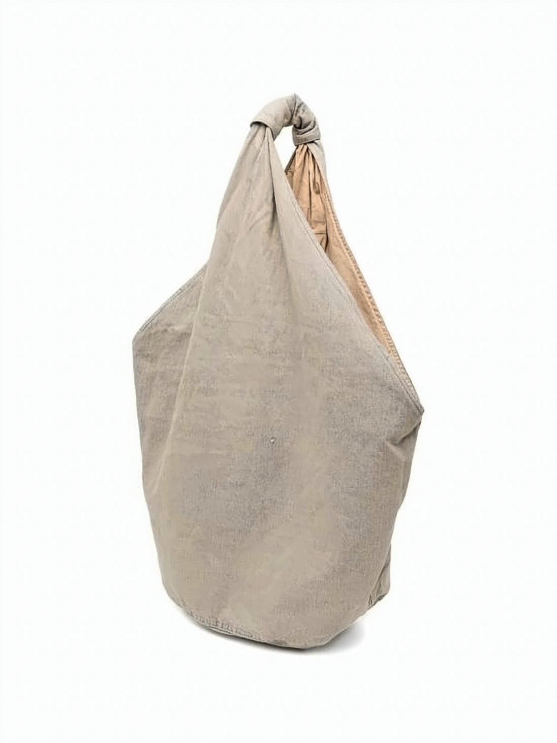 Soft-Structured Neutrals Shoulder Bag With Knotted Strap