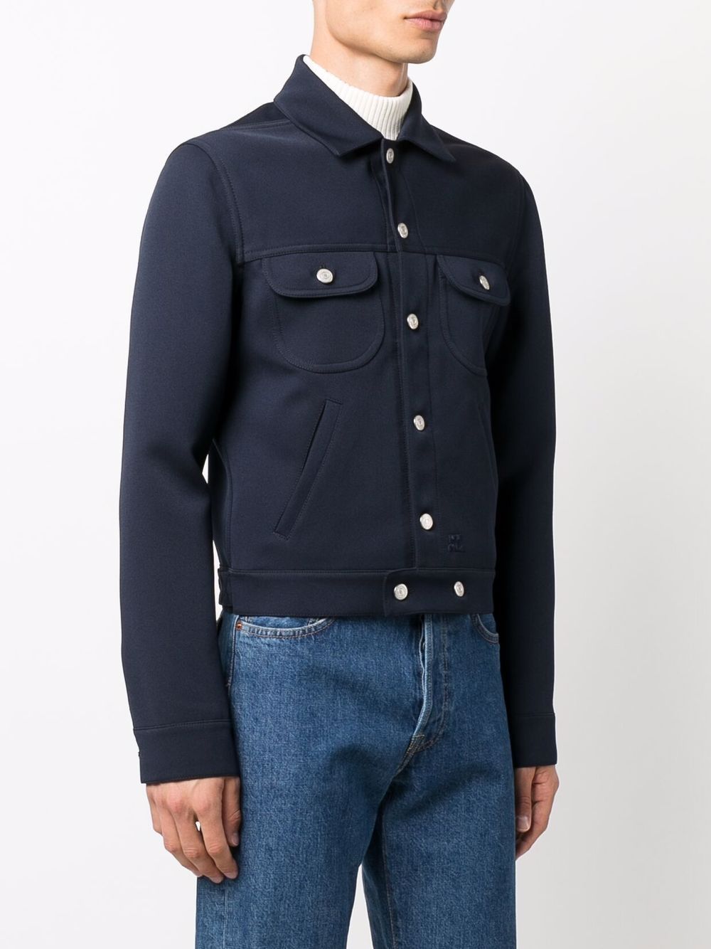 Navy Blue Cotton Jacket