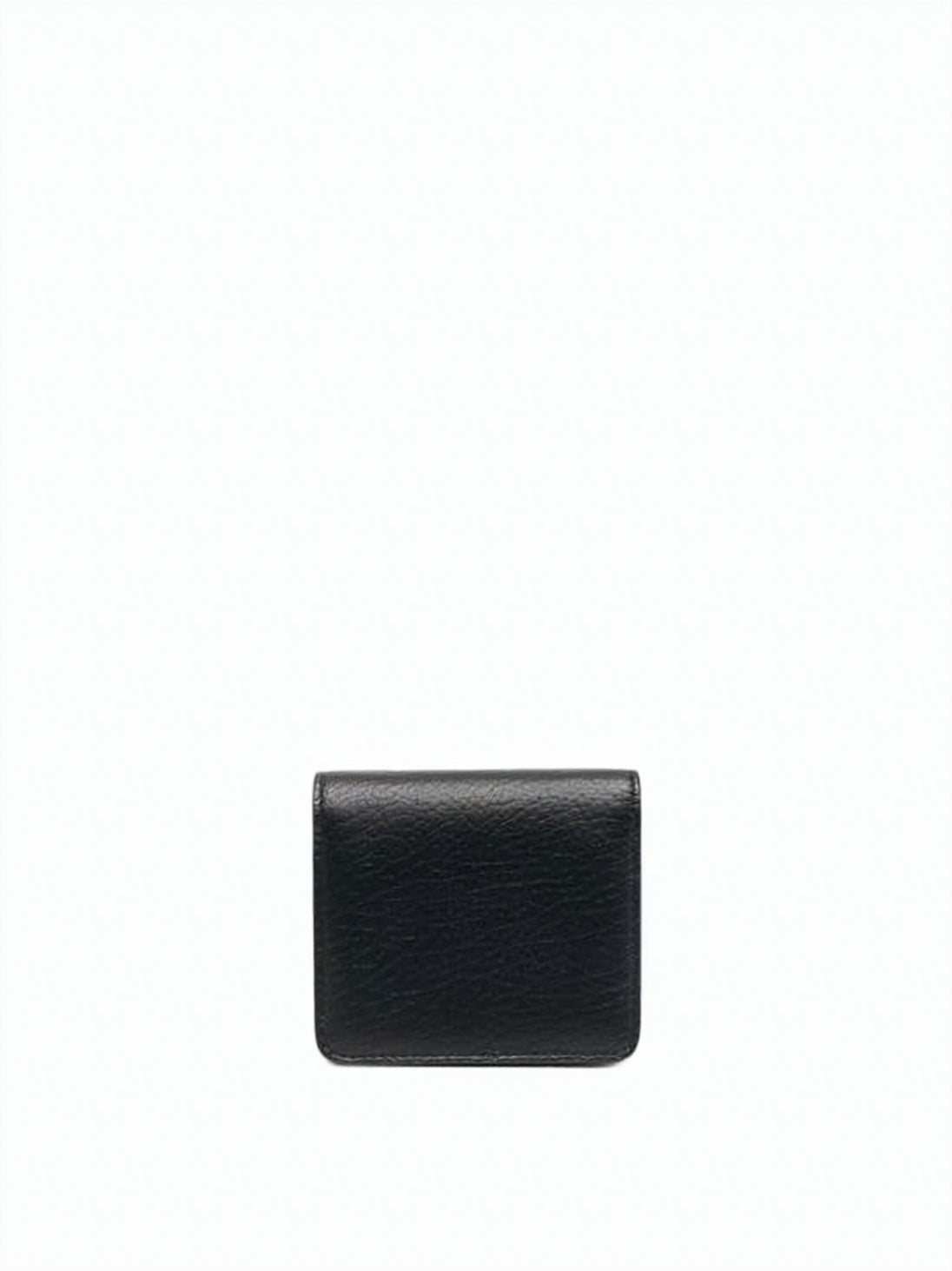 Textured Calf Leather Compact Wallet