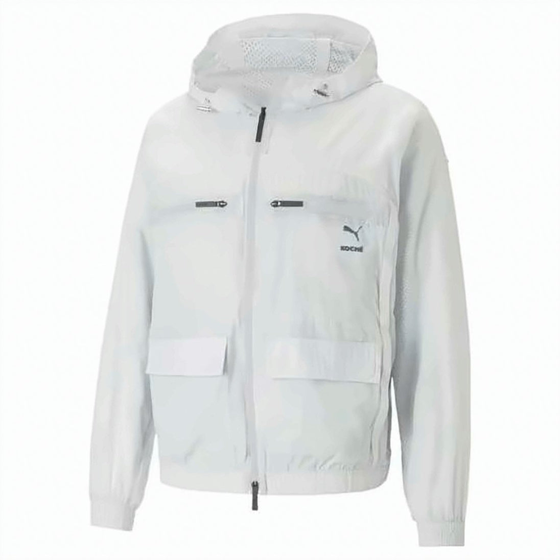 Front-Zipper Jacket with Adjustable Hood