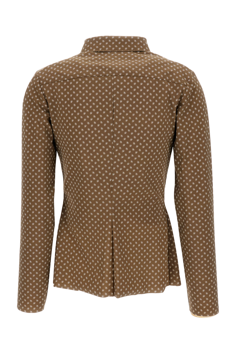 Structured Brown Button-Down Shirt With Timeless Appeal