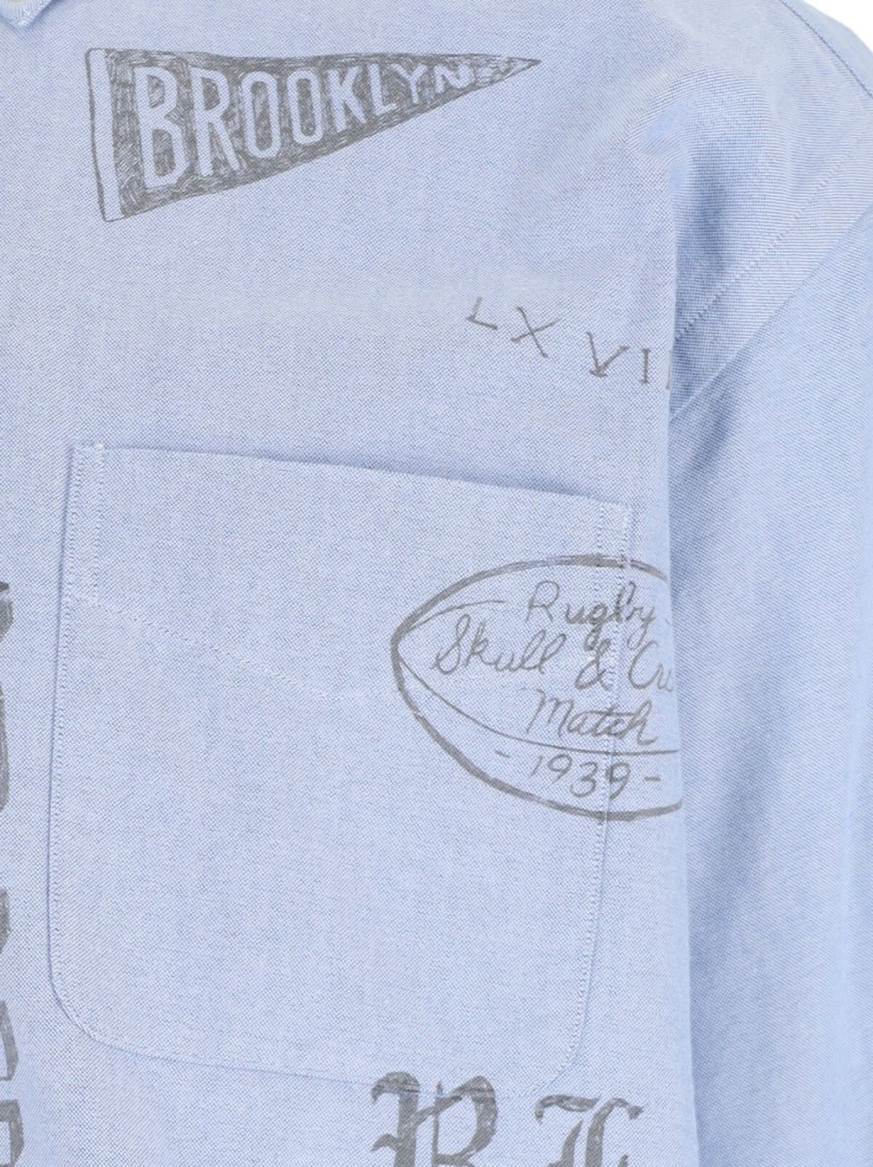 "Big-Fit" Shirt Light Blue