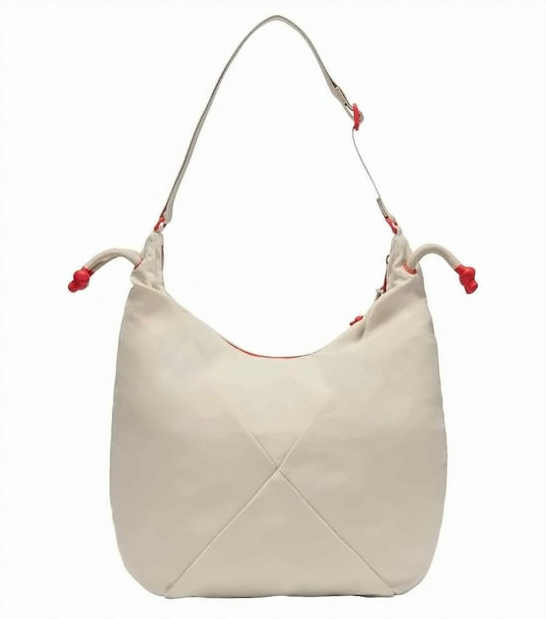 Soft-textured Shoulder Bag with Unique Folded Design