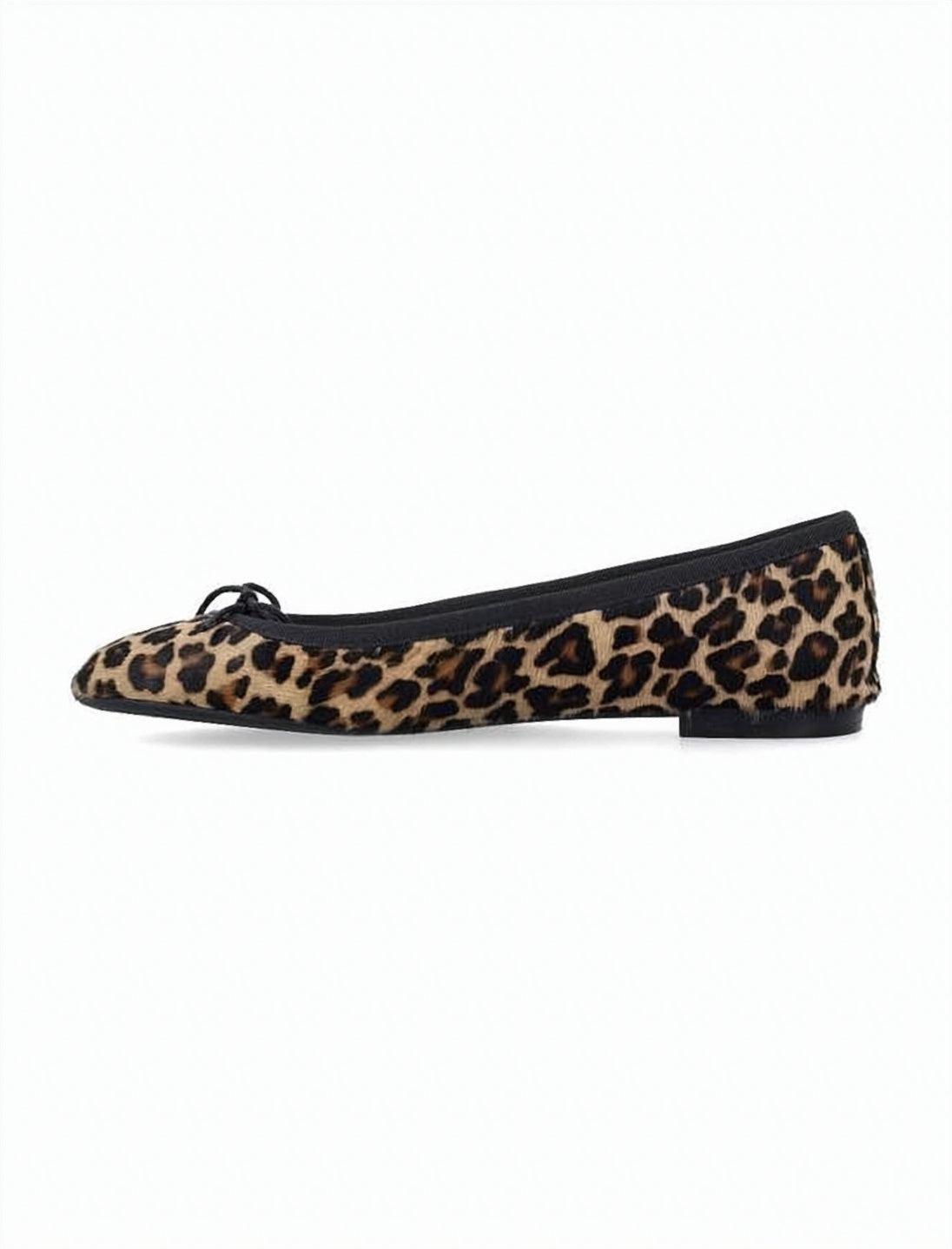 Glossy Patent Leather Flats with Bow Detail