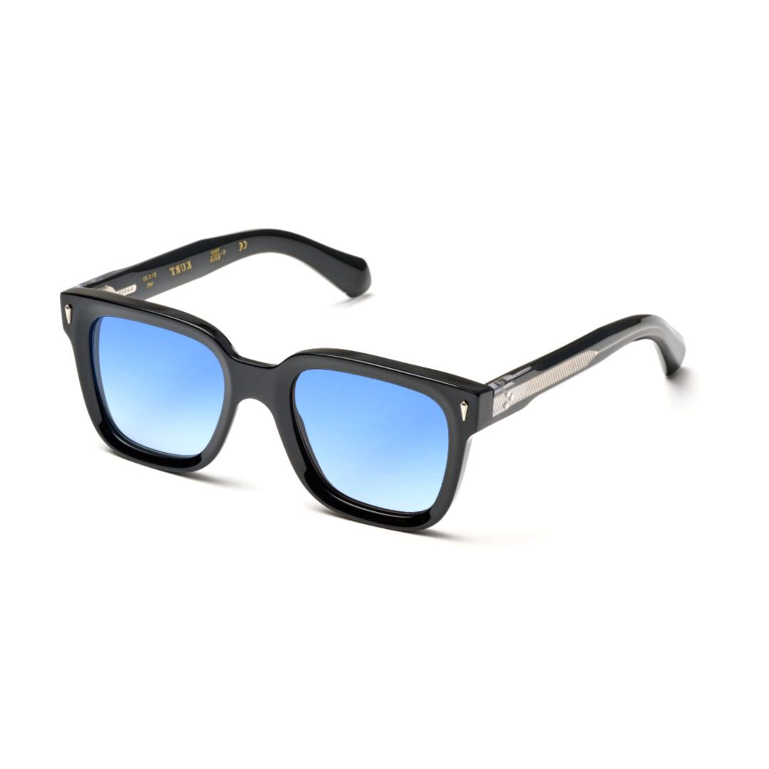 Kurt-S Square-Frame Sunglasses with Gradient Blue Lenses