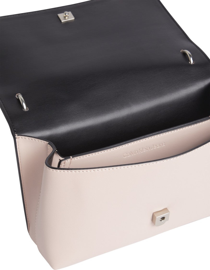 Convertible Eco-Leather Shoulder Bag With Magnetic Flap Closure