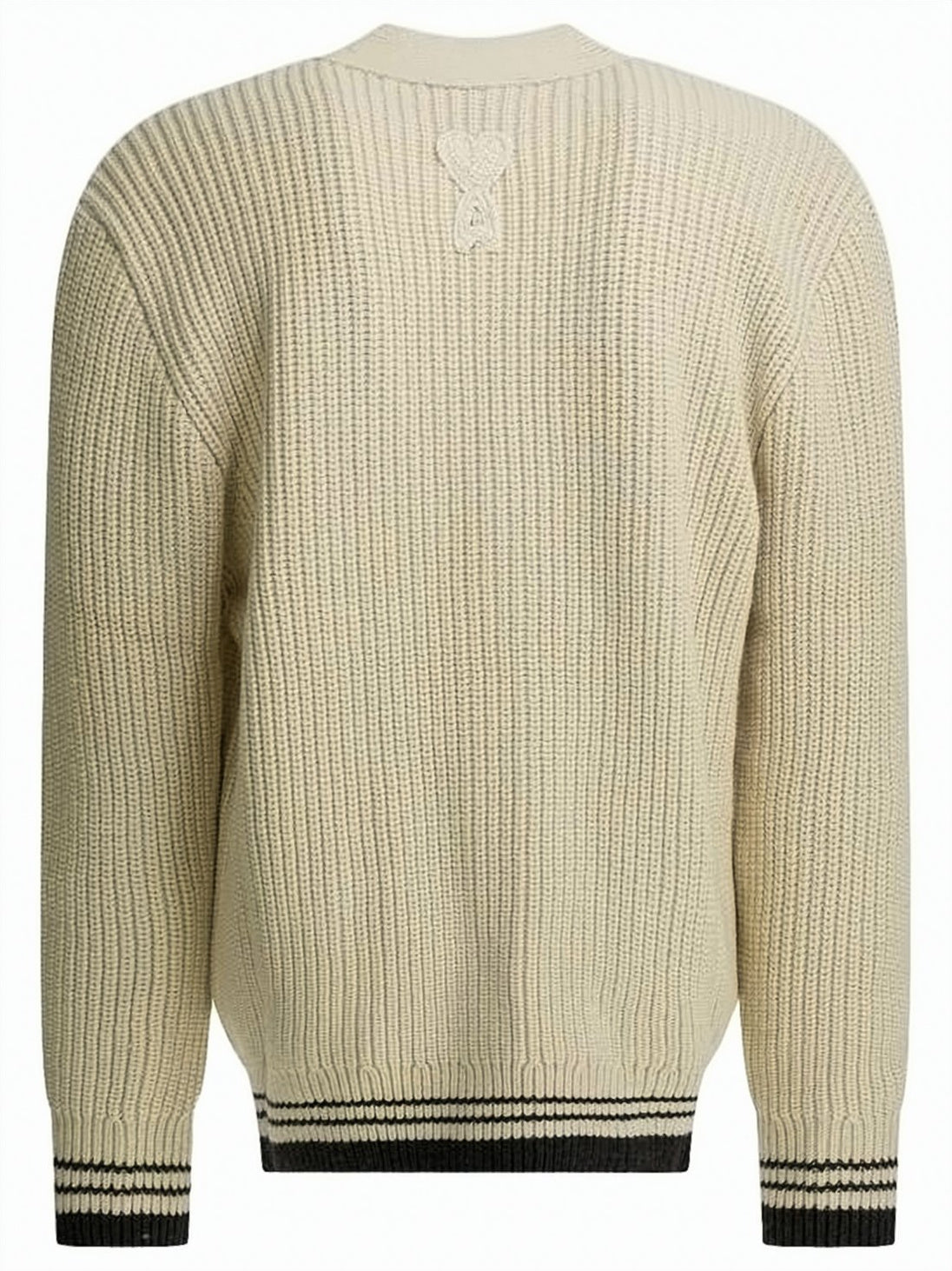 Knit Cardigan with V-Neckline