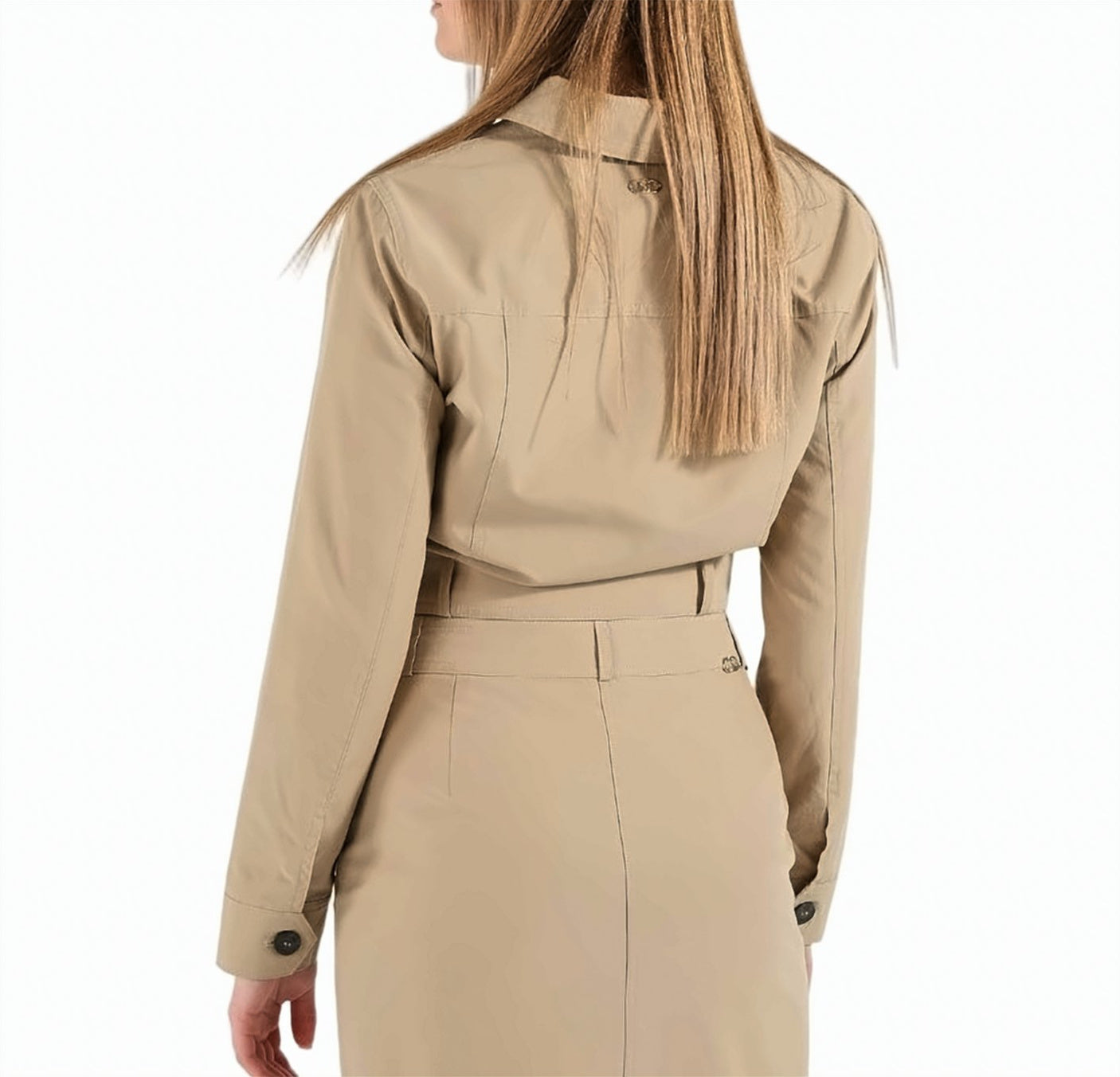 Belted Structured Collar Jacket