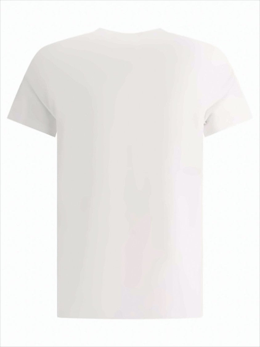 Short-Sleeve Cotton T-Shirt with Embroidered Logo