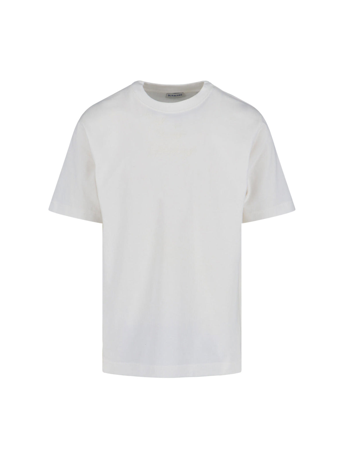 "Check" Logo T-Shirt, In White Cotton