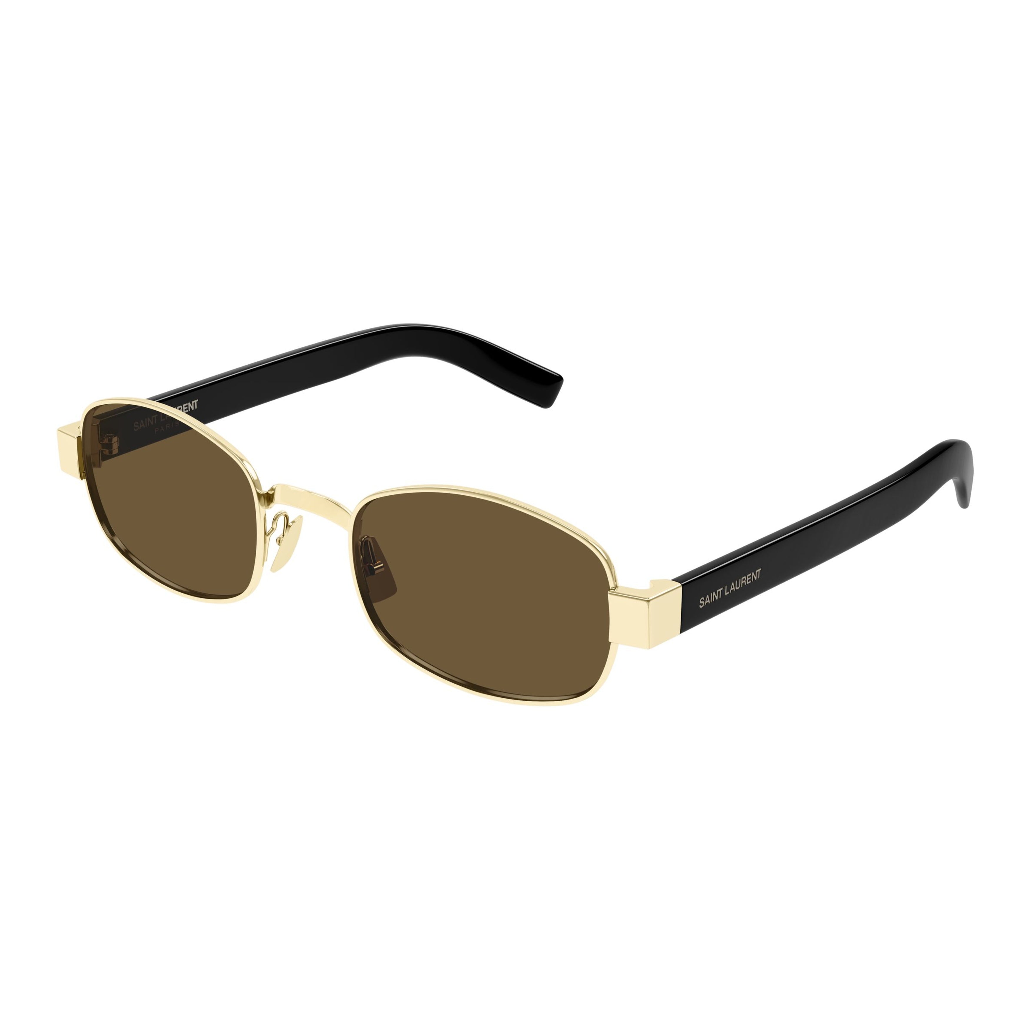 Sl 706 Rectangular Gold-tone Metal Sunglasses