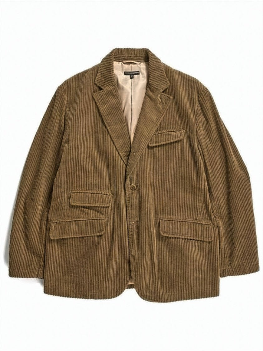 Textured Corduroy Suit Set with Relaxed Fit