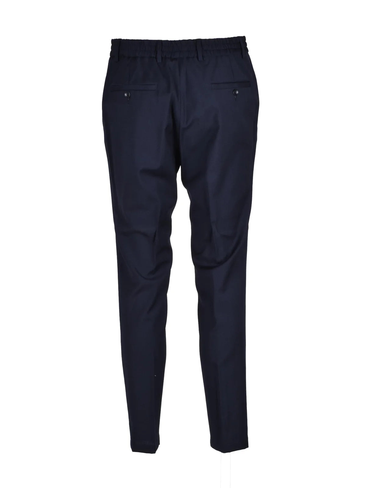 Paoloni Classic Wool Stretch Trousers - Blue